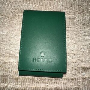 Rolex Green Leather Watch Pouch